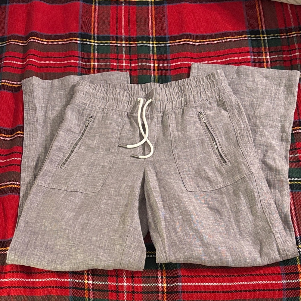 Athleta Cabo Linen Wide Leg Pant. Size 2. - Picture 3 of 13
